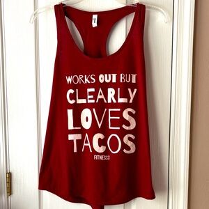 Taco lover funny tank top